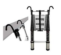 MSHGSKU Échelle télescopique Professionnelle Pliable en Aluminium de 9,5 Pieds avec système Anti-décrochage pour Plus de sécurité. Légère et Durable, idéale pour Un Usage Domestique et ind