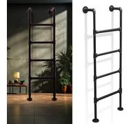 MSHGSKU Escabeau en Fer forgé Noir pour loft, Hauteur de 1,2 m, 1,5 m, 1,8 m, 2,1 m, 2,4 m, 2,7 m, 2,7 m, 2,7 m, 3 m, 4 m, 5 m, 6 m, 7 m, 8 m, 9 m, 9 m, 10 m, 12 m, 15 m, 16 m, 20 m, 22 m,