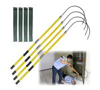 MSHGSKU Kit de 4 Crochets de Sauvetage isolés Haute Tension - Crochets de sécurité Anti-électrocution détachables pour travaux électriques, Longueur 2 m, idéal pour Une Utilisation en Usine et à dom