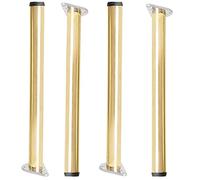 MSHGSKU Lot de 4 Pieds de Table réglables, dorés, pour Cuisine, Bureau ou Bar, Hauteur 30 cm, Parfaits pour Les armoires et Les Plans de Travail, pour Une Mise à Niveau Durable et élégante