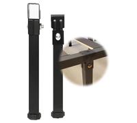 MSHGSKU Pieds de lit réglables en métal, Lot de 2, Pieds de Support réglables en Hauteur pour Cadres de lit, Pieds de Table Robustes de 36 cm avec réglage en Hauteur de 2 cm pour Une stabi