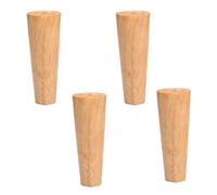 MSHGSKU Pieds de Meuble de 60 cm, 4 Pieds Coniques de Remplacement avec plaques de Montage et vis pour canapés-Lits, armoires, Pieds de Table en Bois durables pour la rénovation de l'habit