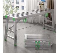 MSHGSKU Plateforme de Travail Pliable et Portable, échafaudage, échelle, Tabouret pour travaux de rénovation, réparation de cloisons sèches et Nettoyage de fenêtres. Équipement multifoncti