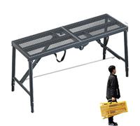 MSHGSKU Plateforme d'échafaudage Pliable et réglable de 1,8 m (6 pi) - Plateforme de Travail légère pour Le Lavage de véhicules et Le Nettoyage de vitres - Support Robuste - 150 x 40 cm (5