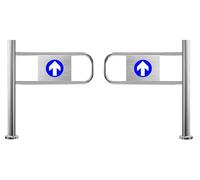 MSHGSKU Portillon de sécurité métallique Robuste pour centres commerciaux et supermarchés, Portail battant à Ressort, barrière Universelle pour entrepôts et entrées, 180 x 97 cm, idéal pou