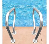 MSHGSKU Rambarde de sécurité en Acier Inoxydable pour Piscine, offrant Une stabilité maximale et Une Installation Facile pour Un accès sécurisé à la Piscine.