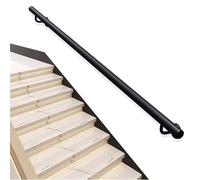 MSHGSKU Rampe d'escalier pour Rampe d'escalier intérieure et extérieure, kit de Barre d'appui en Fer forgé, rampes de terrasse pour marches en béton ou rampes d'escalier en Bois (5 Pieds/1
