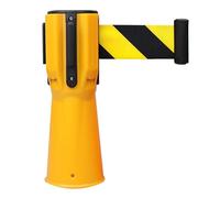 MSHGSKU Ruban de signalisation rétractable 3 m/9,8 pi - Ruban de signalisation montable pour cônes de signalisation, Ceinture de sécurité Durable pour Le contrôle des foules et la Gestion