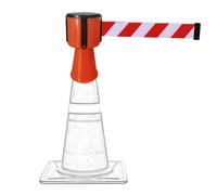 MSHGSKU Ruban de signalisation rétractable Haute visibilité | Ceinture d'avertissement d'urgence de 3 m | Ruban de sécurité montable sur cône | Solution de contrôle de la Circulation durab