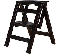 MSHGSKU Tabouret d'intérieur, escabeau, Tabouret échelle en Bois, échelle Pliable Multifonction à 2 marches, Porte-chaises, escabeau Pliable, chaises d'escalier pour la Maison, la Cuisine