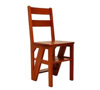 MSHGSKU Tabouret escabeau en Bois Massif Pliable à Double Usage pour Adultes/Tabouret échelle d'intérieur à Quatre marches/Tabouret d'escalier Multifonction/Tabouret escabeau Mobile