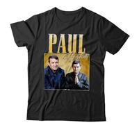 MSHUIIPE Paul Heaton Appreciation T Shirt Unisex Homage Throwback Stag Hen Do FunnyBlackL