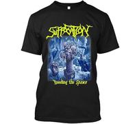 MSHUIIPE Suffocation Breeding The Spawn American Death Metal Band Retro T-Shirt