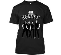 MSHUIIPE The Donnas American Music Group Retro Graphic Art Vintage Logo T SHIRTBlackS
