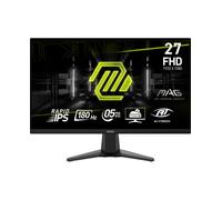 MSI MAG 275F Écran gaming 27'' FHD - Dalle Rapid IPS 1920 x 1080, 180 Hz / 0,5 ms (GtG), HDR Ready, AMD FreeSync™, AI Vision, HDMI™ 2.0b, DP 1.4, design sans bordure, inclinable, compatible VESA, noir