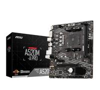 MSI A520M-A PRO Motherboard mATX - Supports AMD Ryzen 3rd Gen Processors, AM4, D