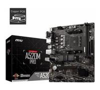 MSI A520M PRO - Carte-mère - micro ATX - Socket AM4 - AMD A520 Chipset - USB 3.2 Gen 1 - Gigabit LAN - carte graphique embarquée (unité centrale requise) - audio HD (8 canaux) G