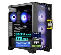 msi Aegis R2 AI 2nd Gaming AI Desktop Intel 24-core Ultra 9 285 64 Go de RAM 2 To SSD GeForce RTX 5070 Ti 16 Go (jusqu'à 1406 Tops) 5 Go LAN Wi-Fi7 RGB CPU Air Fan Cooler 80+ Gold PSU Win11Pro avec