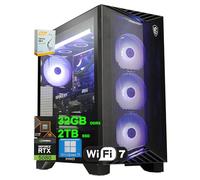 MSI Aegis ZS2 Ordinateur de bureau de jeu | AMD 12-core Zen 5 Ryzen 9 9900X | 32 Go DDR5 2 To SSD | GeForce RTX 5080 DLSS 4 | Refroidisseur liquide 360 mm 850 W 80+ Gold PSU Support HDD Win11 avec