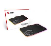 MSI Agility GD60 Tapis de Souris Gaming RGB, Surface Textile à Faible Friction, Bords Cousus Doux, Base Antidérapante - 386 x 276 x 4mm