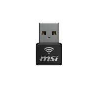 MSI AX1800 Nano WiFi USB Adapter, USB 2.0, 2.4/5GHz, Windows 10/11, Type-A mâle, 25.5x16x9mm, 4g