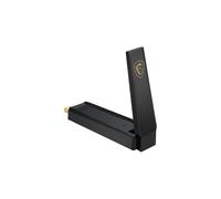MSI AXE5400 Adaptateur USB Type-A vers USB 2.0 Noir, Compatible Windows 10/11, Dimensions 102x30x19mm, Connectivité Sans Fil 2.4/5GHz