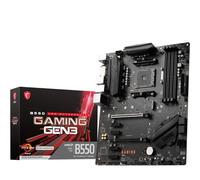 MSI B550 Gaming GEN3 Carte mère, ATX - Pour Processeurs AMD Ryzen 5000, AM4 - DDR4 Memory Boost 5100+ MHz/OC, 1 x PCIe 3.0 x16, 1 x M.2 Gen3, 6x SATA 6Gb/s, Noir