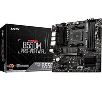 MSI B550M PRO-VDH Carte mère WiFi ProSeries AMD AM4, DDR4, PCIe 4.0, SATA 6 Go/s, M.2, USB 3.2 Gen 1, Wi-Fi, D-SUB/HDMI/DP, Micro-ATX
