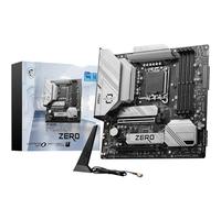MSI B760M Project Zero Carte-mère Micro-ATX à connecteurs arrière, LGA 1700 | Pour Intel Core 14e, 13e et 12e gén., VRM 75A DrMOS, DDR5 7800+MHz/OC, PCIe 5.0 x16, M.2 Gen4, Wi-Fi 6E