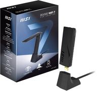 MSI BE6500 WiFi 7 Tri-Band USB Adapter, 6GHz Band, Support Multi-Link Operation