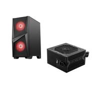 MSI BOITIER PC MAG FORGE 100M - Noir - Verre - ATX (306-7G03M21-809) + Alimentation PC - MSI - MAG A650BN - 650W ( 306-7ZP2B11-CE0 )