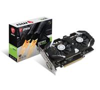 MSI Carte Graphique MSI nVidia GeForce GTX 1050Ti OC 4Go DDR5 (GeForce GTX 1050Ti OC) 4 Go Noir
