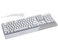 MSI Clavier de jeu Vigor rétroéclairé RVB dédié hosting anti-ghosting sensation mécanique (Vigor GK30 White US)