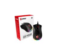 MSI CLUTCH GM50 Souris Gamer Optique 7200 DPI USB Type-A - Droitier, 6 Boutons Programmables, Temps de Réponse 1ms, RGB, Câble 2m