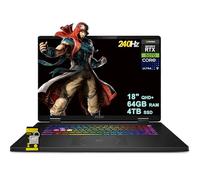 MSI Crosshair 18 HX AI Gaming Laptop 18" QHD+ 240Hz (100% DCI-P3) Intel 24-core Ultra 9 275HX (>i9-14900HX) 64 Go DDR5 4 To SSD GeForce RTX 5070 (jusqu'à 798 AI TOPS) RGB Backlit Thunderbolt Win. 11