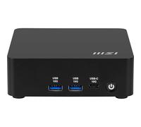 MSI Cubi NUC AI 1UMG-023DE - Processeur Intel® Core™ Ultra 5 125H, 8 Go DDR5, SSD M.2 256 Go, USB 10 Gbit/s Type C et A, Thunderbolt™ 4 et HDMI™ 2.1, Wi-FI 6E, Bluetooth 5.3 - Noir, Windows 11 Pro
