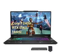 msi Cyborg Ordinateur portable de jeu 15,6 po 144 Hz FHD IPS, Intel Core 7-240H, 16 Go de RAM, 2 To de stockage (SSD 1 To + station d'accueil 1 To), NVIDIA GeForce RTX 5060, clavier rétroéclairé