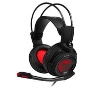 MSI DS502 Binaural Bandeau Noir, Rouge - Casques audio (PC/Jeux, Binaural, Bandeau, Noir, Rouge, Avec fil, 2 m)
