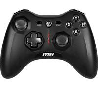 MSI FORCE GC20 V2 Manette de Jeu PC et Android, Croix directionnelle Interchangeable, Deux Moteurs de Vibrations, Design Ergonomique, câble détachable, Noir