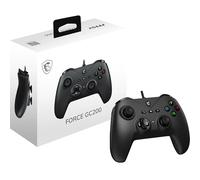 MSI FORCE GC200 Manette de jeu filaire pour PC - Gâchettes à effet Hall, joysticks analogiques perfectionnés, deux moteurs de vibration, USB 3.0 - Filaire