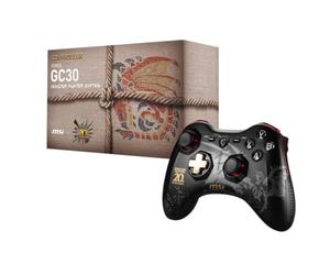 MSI Force GC30 Monster Hunter Edition Manette de jeu avec système de vibration (sans fil, pour PC et Android, jusqu'à 8 heures d'autonomie, design Monster Hunter 217 g)