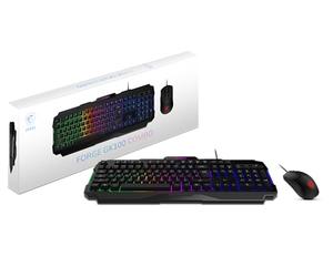 MSI Forge GK100 Combo Ensemble Clavier et Souris RVB 19 Touches Anti-ghosting, capteur Optique 6400 DPI