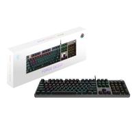 MSI FORGE GK310 Clavier Gaming Mécanique FR - AZERTY, Switches Red (Linéaires) interchangeables, Touches Ergonomiques, LED RGB 20 Modes, Capot magnétique Amovible, USB 2.0 - Pleine Taille