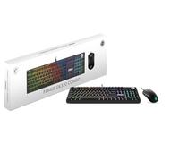 MSI Forge GK320 Combo RED US Ensemble clavier et souris RVB 26 touches anti-ghosting, capteur optique 12800 DPI