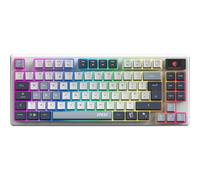 MSI Forge GK600 TKL Wireless, QWERTY, disposition britannique, interrupteurs linéaires mécaniques, touches PBT sublimées avec teinture, base antidérapante, LED RGB, USB 2.0, Bluetooth, 2,4 GHz