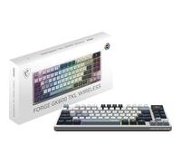 Clavier Sans fil Bluetooth/RF MSI FORGE GK600 TKL WIRELESS SKY, Gris/LED _ S11-43FRP01-HH9
