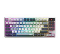 MSI FORGE GK600 TKL WIRELESS SKY IT clavier Gaming USB + Bluetooth QWERTY Italien Bleu et Blanc