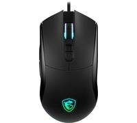 MSI Forge GM320 Souris de Jeu 12800 DPI, Micro Interrupteur à 20 m et Plus, capteur Optique, Design Ergonomique à Main ambitextre, lumière RVB