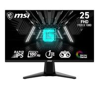 MSI G255F 25" 1920 x 1080 (FHD), IPS Rapide, Moniteur de Jeu 180 Hz, synchronisation adaptative, 1 ms, HDMI, DisplayPort, VESA montable, inclinable