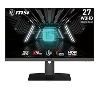 MSI G272QPF Écran PC Gaming 27" WQHD - Dalle Rapid IPS, 2560x1440, 170Hz / 1ms, 16:9, G-Sync Compatible - DisplayPort 1.2a, HDMI 2.0b